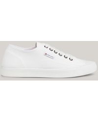 Tommy Hilfiger - Canvas Logo Lace-up Trainers - Lyst