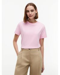 Tommy Hilfiger - Logo Embroidery Crew Neck T-Shirt - Lyst
