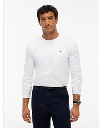 Tommy Hilfiger - Slim Interlock Knit Long Sleeve T-Shirt - Lyst
