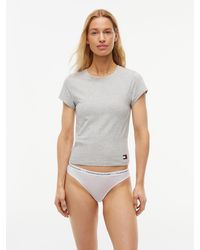 Tommy Hilfiger - Repeat Logo Waistband Thong - Lyst