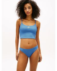 Tommy Hilfiger - Crinkle Texture Extra Slim Tankini Top - Lyst