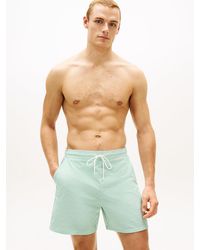 Tommy Hilfiger - Essential Ithaca Stripe Mid Length Swim Shorts - Lyst