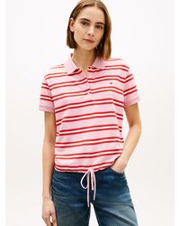 Tommy Hilfiger - 1985 Regular Fit Tie Front Polo Shirt - Lyst