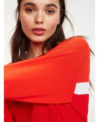 Tommy Hilfiger Colour-blocked Trui Van Biologisch Katoen - Rood