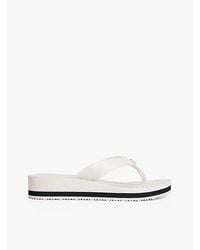 Tommy Hilfiger - Chanclas De Cuña Con Monograma Th - Lyst