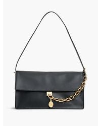 Tommy Hilfiger - Leather Chain Charm Shoulder Bag - Lyst