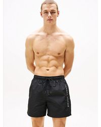 Tommy Hilfiger - Original Medium Lange Zwemshort Met Koord - Lyst