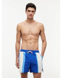 Tommy Hilfiger - Heritage Colour-Blocked Mid Length Swim Shorts - Lyst