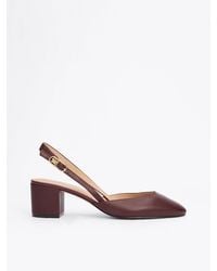 Tommy Hilfiger - Leather Slingback Heels - Lyst