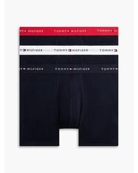 Tommy Hilfiger - 3-Pack Signature Contrast Waistband Boxer Briefs - Lyst