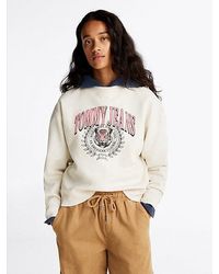 Tommy Hilfiger - Boxy Fit Sweatshirt Mit Logo - Lyst