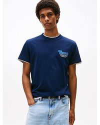 Tommy Hilfiger - Slim Fit T-Shirt Met Ronde Hals En Logo - Lyst