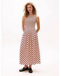 Tommy Hilfiger - Vestido Largo The Sofia Capsule De Rayas - Lyst