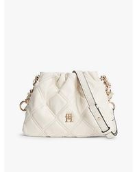 Tommy Hilfiger - Quilted Chain Th Monogram Crossbody Bag - Lyst