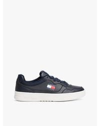 Tommy Hilfiger - Cupsole Sneaker Met Leer En Reliëflogo - Lyst