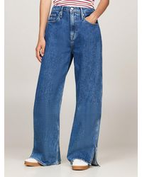 Tommy Hilfiger - Betsy Split Hem Wide Leg Jeans - Lyst