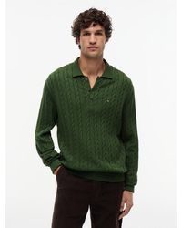 Tommy Hilfiger - Cable Knit Polo Jumper - Lyst