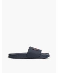 Tommy Hilfiger - Logo Patch Contoured Footbed Pool Slides - Lyst