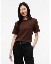 Tommy Hilfiger - Interlock Knit Boxy Crew Neck T-Shirt - Lyst