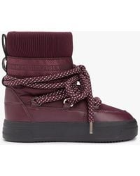 Tommy Hilfiger - Water Repellent Lace-Up Snow Boots - Lyst
