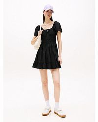 Tommy Hilfiger - Vestido Corto Slim De Corte Evasé - Lyst