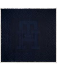 Tommy Hilfiger - Essential Chic Th Monogram Large Square Scarf - Lyst