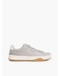 Tommy Hilfiger - Suède Sneaker Met Logo - Lyst