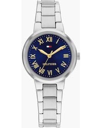 Tommy Hilfiger - Dial Stainless Steel Chain-Link Watch - Lyst