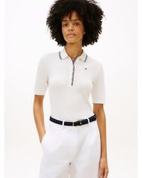 Tommy Hilfiger - Slim Fit Tipped Half Sleeve Polo Shirt - Lyst