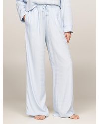 Tommy Hilfiger - Bas de pyjama en jacquard à logo ton sur ton - Lyst