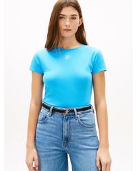 Tommy Hilfiger - Textured Logo Slim Jersey T-Shirt - Lyst