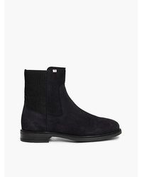Tommy Hilfiger - Suede Enamel Flag Chelsea Boots - Lyst