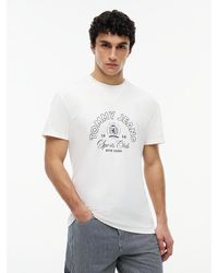 Tommy Hilfiger - Crest Logo Peached Jersey T-Shirt - Lyst