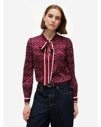 Tommy Hilfiger - Regular Fit Tie Neck Jacquard Shirt - Lyst