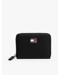 Tommy Hilfiger - Zip-Around Portemonnee Met Metalen Logo - Lyst