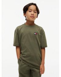 Tommy Hilfiger - Heritage Flag Logo Relaxed Jersey T-Shirt - Lyst