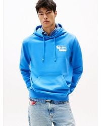 Tommy Hilfiger - Sudadera Con Capucha Y Logo Gráfico Apilado - Lyst