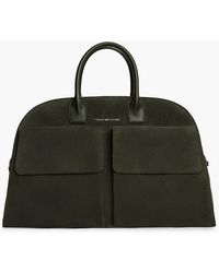 Tommy Hilfiger - Metal Logo Suede Duffel Bag - Lyst