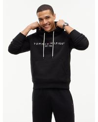 Tommy Hilfiger - Logo Flex Fleece Hoody - Lyst
