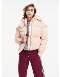 Tommy Hilfiger Pufferjack Met Capuchon - Roze