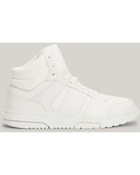Tommy Hilfiger - The Brooklyn Mid-top Leather Trainers - Lyst