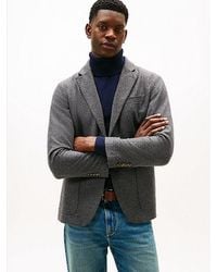 Tommy Hilfiger - Smart Casual Flanellen Blazer Van Wolmix - Lyst