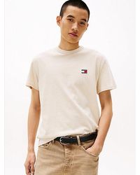Tommy Hilfiger - T-Shirt Met Ronde Hals En Tommy-Badge - Lyst