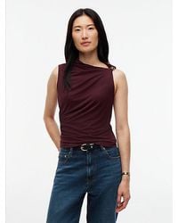 Tommy Hilfiger - Crepe Slim Twist Sleeveless Top - Lyst