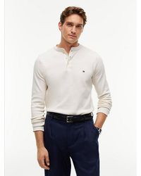 Tommy Hilfiger - Regular Long Sleeve Henley T-Shirt - Lyst