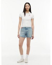 Tommy Hilfiger - Vintage Mom Mid Rise Denim Shorts - Lyst