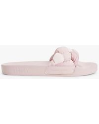 Tommy Hilfiger - Embossed Braided Strap Slides - Lyst