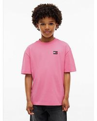 Tommy Hilfiger - Heritage Flag Logo Relaxed Jersey T-Shirt - Lyst
