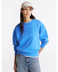 Tommy Hilfiger - Sweatshirt Met Ronde Hals En Geborduurde Vlag - Lyst