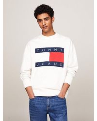 Tommy Hilfiger - Relaxed Fit Sweatshirt Met Oversized Vlag - Lyst